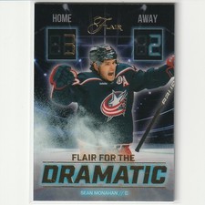 Sean Monahan Flair for the Dramatic 2025-26 UD Flair Hockey Columbus Card #FTD-8