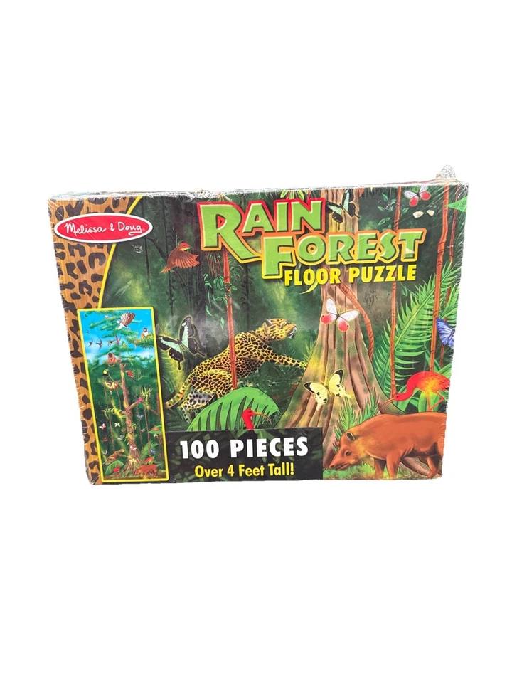 Rompecabezas de piso Melissa & Doug Rain Forest NUEVO 100 piezas de más de 4 pies de altura Foto 2 de 4