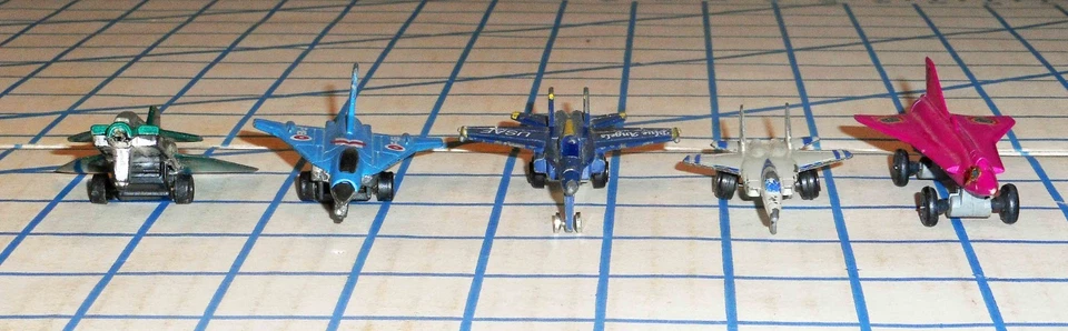 Lot of 5 Die-Cast Jet Fighters Saab J35 Draken Tootsietoy F-15 F-18 F-16 JS2.89 - Image 3 of 4