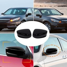 Pair Left Right Side Mirror Cover Cap For Honda Accord Sedan Coupe 2008-2013