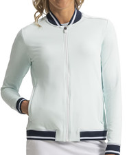 NEW Ladies FootJoy WOMENS FULL Zip GOLF TRACK JACKET, GLACIAL BLUE, SMALL