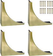 4Pcs Antique Zinc Alloy Box Corner Protector Decorative Furniture Corner Edge...