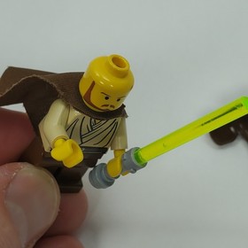 Lego SW0027 Qui-Gon Jinn (Yellow Head) Minifigure Star Wars 7101 7121 7161 7171