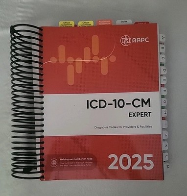 ICD-10-CM Complete Code Set 2025 - Spiral-bound, by AAPC - NEW