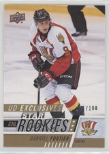 2017-18 Upper Deck CHL Star Rookies Exclusives 21/100 Gabriel Fortier #374 l1s