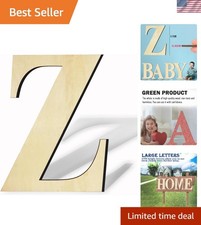 Large 17 Inch Unfinished Wood Letter Z - Perfect for Birthdays  Weddings