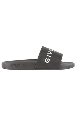 GIVENCHY SCHWARZE HERREN GUMMI PANTOLETTEN EU 43 UK 9 US 10