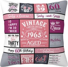 60Th Birthday Gifts for Women/Mom/Her, 1965 Happy 60Th Birthday Decorations for
