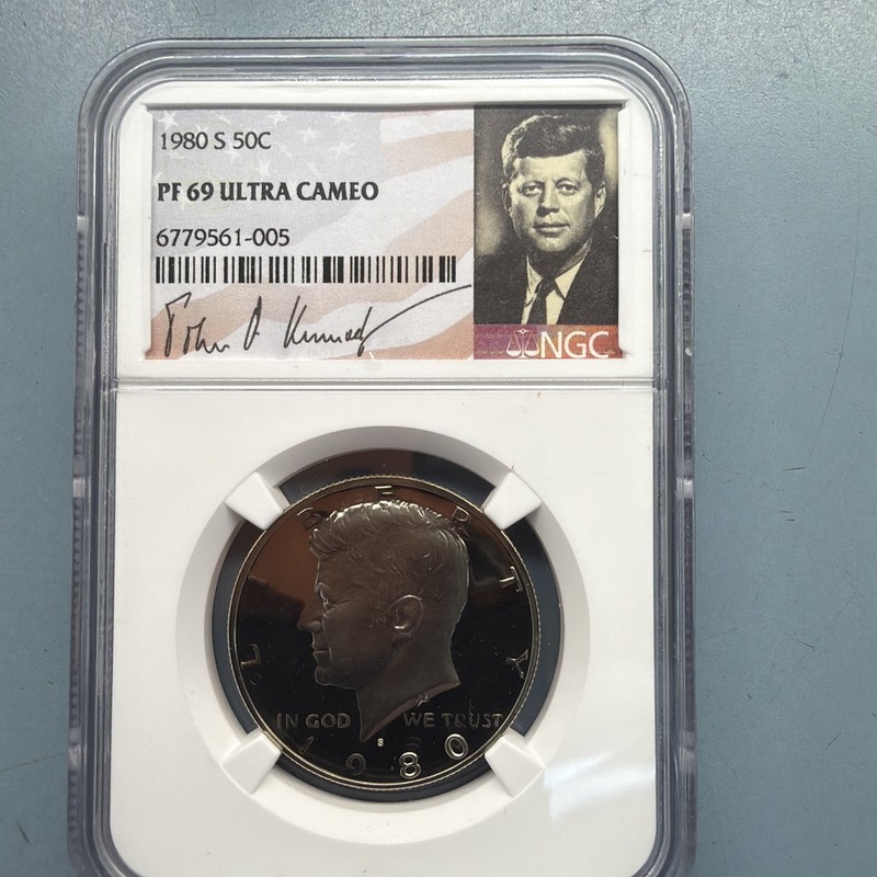1980 S and 1986 S Kennedy Half Dollar Ngc pf69 Ultra Cam