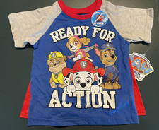 Paw Patrol Skye Marshall  More NWT Boy Girl 2T Graphic Tee Top w/ Cape