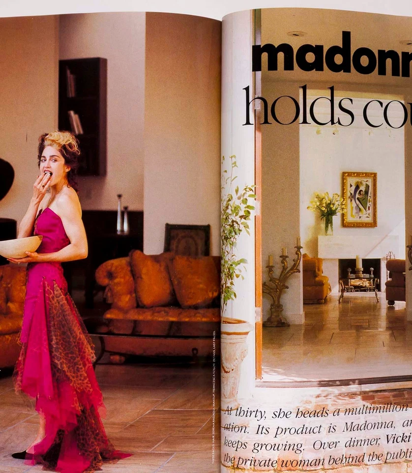 Madonna CLAUDIA SCHIFFER Stephanie Seymour VOGUE May 1989 CINDY CRAWFORD vtg US - Imagem 2 de 4