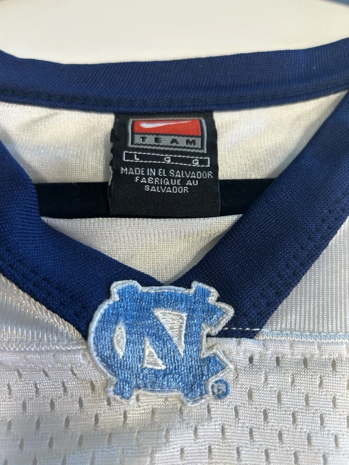 Vintage Nike Team North Carolina UNC Tar Heels #1 NCAA Football Jersey Sz Large - Image 4 of 4