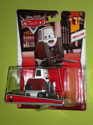 DISNEY PIXAR CARS DELUXE BRIAN FUEL forklift truck 2014, mint, in Top Mattel-OVP