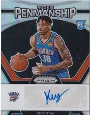 KEYONTAE JOHNSON ROOKIE AUTO SILVER ROOKIE PENMANSHIP PRIZM 2024-25