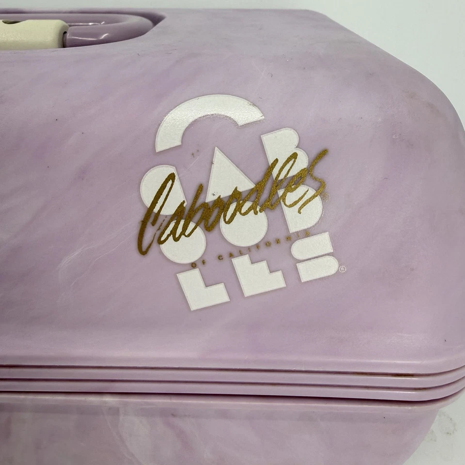 Estuche Rígido Maquillaje Caboodles Vintage Púrpura Claro Espejo Organizador Modelo 2620 Foto 2 de 4