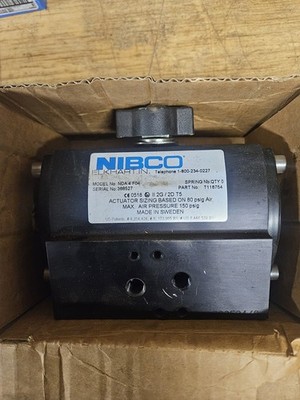 Nibco Butterfly Valve, Air Operated, Double Acting, Groove, Nibco NEW!!
