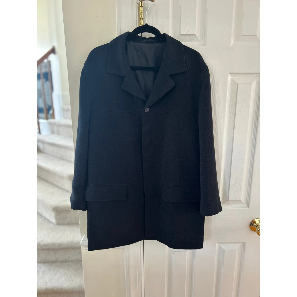 Versace Coat Coats, Jackets & Vests Wool Outer Shell for Men for