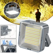 Outdoor LED Solar Work Light Rechargeable Brightness Camping Lantern USB Charger