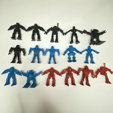 Vintage Lot of 16 Arco ROGUN Plastic Robots Space Figures 1980s Hong Kong