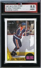 1987-88 O-Pee-Chee #7 Esa Tikkanen KSA 8.5