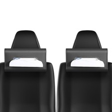Large Car Tissue Holder Refill Easily Clamshell Opening, Black 2PC