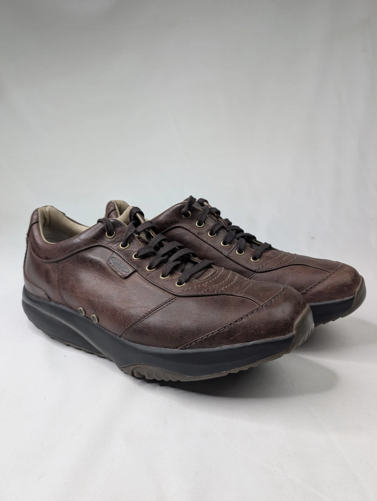 Scarpe da passeggio MBT Comfort Rocker uomo 11 5 pelle marrone Oxford