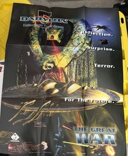 Babylon 5 CCG The Great War Promo Poster 31x24 VTG 1998 Precedence Collectible