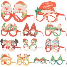 12PCS Christmas Glasses PartyDecor Fun Parties Holiday Favors Novelty4370