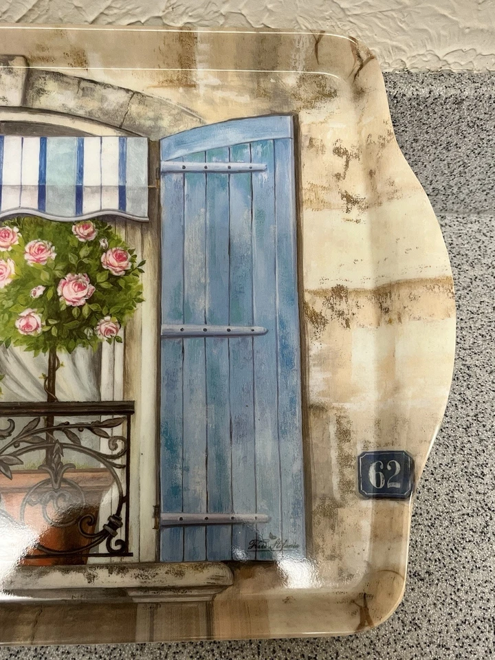 Home Essentials & Beyond Serving Tray French Window Cat Rue de L’Etoile 15x10”  - Image 4 of 4