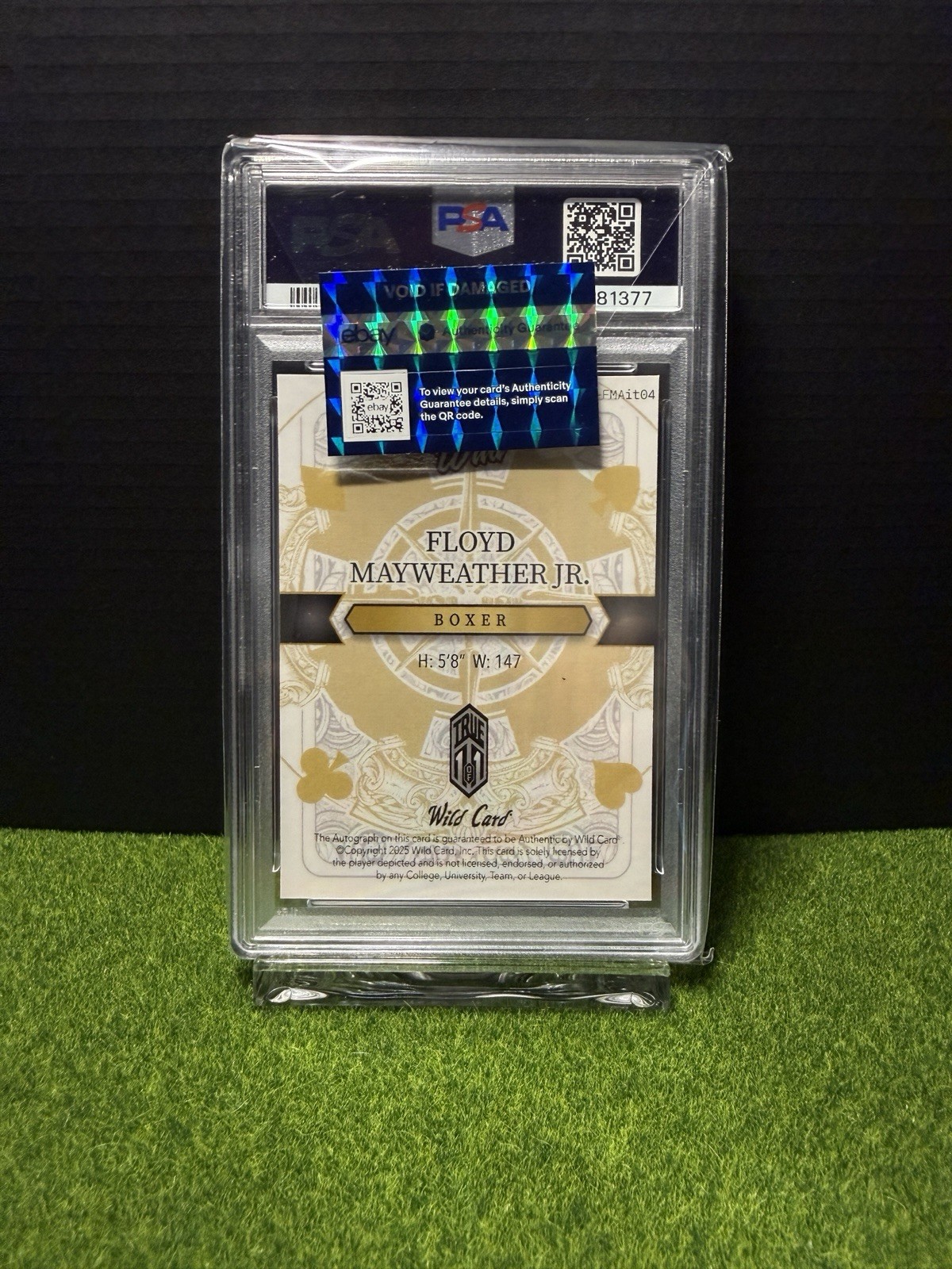 Wild Card 2025 5 Card Draw Floyd Mayweather Jr. Rainbow 1/1 Auto PSA 10 #FMAit04 view 2