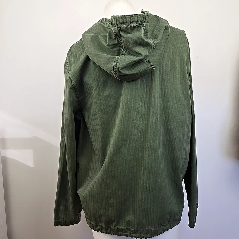 Alpha Industries Mariner Anorak Green Lace-Up Hooded Military Jacket Men's L - Image 2 of 4