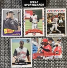 Ken Griffey Jr Cincinnati Reds 5 Card Lot - Upper Deck, Topps, Fleer