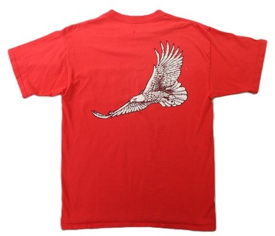 Vintage 90s US Large Red WINSTON Marlboro Camel Eagle Cigarette Pocket T Shirt