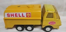 Vintage Tonka Mini Shell Tanker Fuel Delivery Truck Yellow USA  #55010 1970’s.