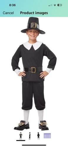 pilgrim costume Kids Medium