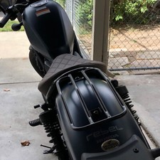 Lorababer Porte-bagages arrière de moto - Noir - Compatible avec H-onda CMX Rebel 300 500 2017 2018 2019 2020 2021 2022 Lorababer Porte-bagages arrière de moto - Noir - Compatible avec H-onda CMX Rebel 300 500 2017 2018 2019 2020 2021 2022
