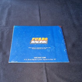 TURBO RACING MANUALE LIBRETTO DI ISTRUZIONI NINTENDO NES PAL A AUS BOOKLET 