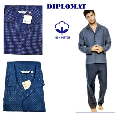 Pigiama Elegante Uomo Dolamen Pigiama Uomo In Raso Set - Morbido E Leggero Per Primavera/Estate Pigiama Stampato Retro - 10