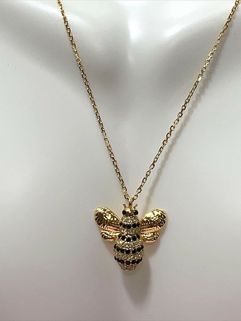 Kate Spade Gold Plated Picnic Pave Bee 