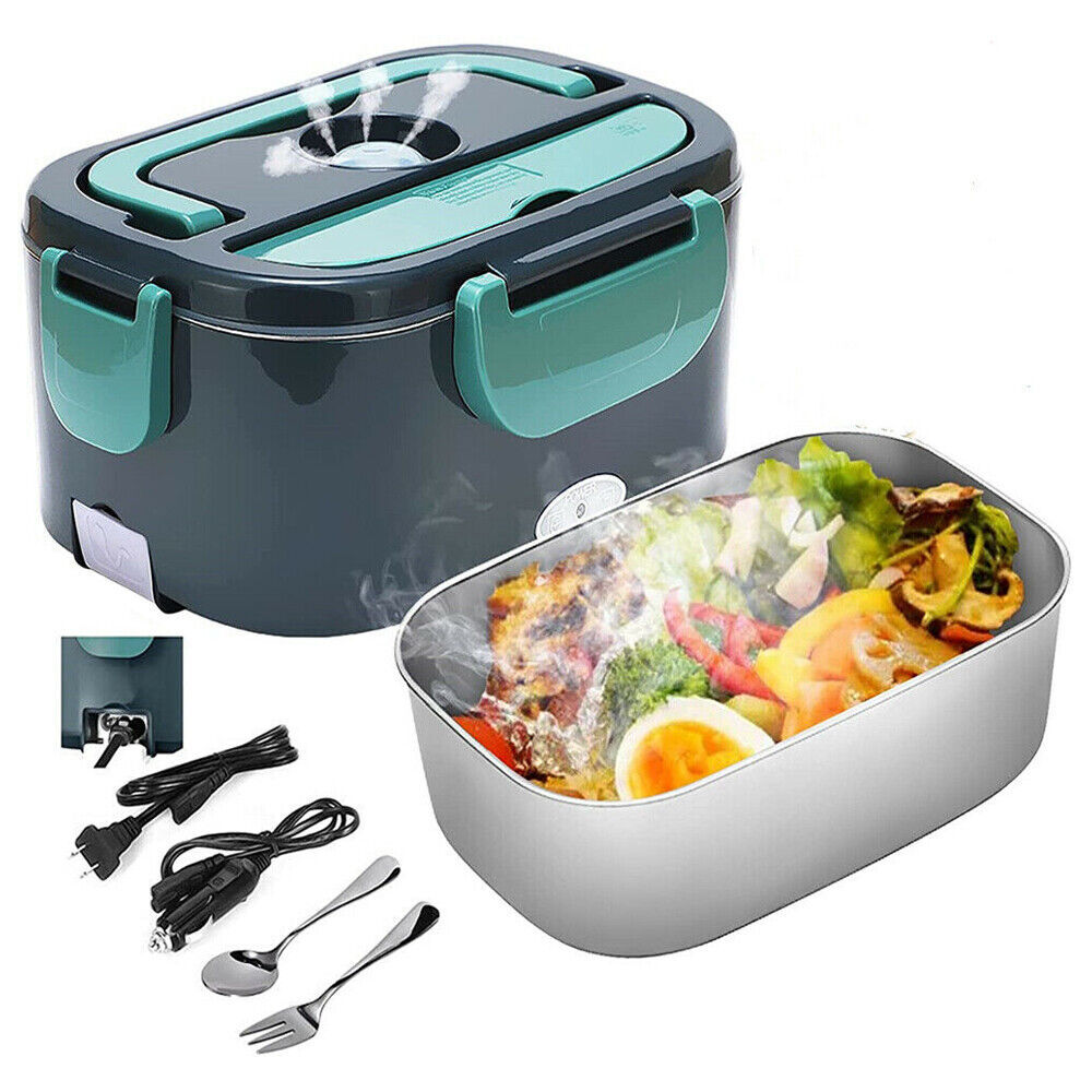 Fiambrera Eléctrica Portátil 1.5L - 9000mAh, Calienta Comida En Coche O Trabajo, Carga USB