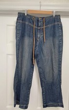 Vintage Liz Claiborne Jeans Women's Size 12 Blue Denim Tabitha Wide Leg