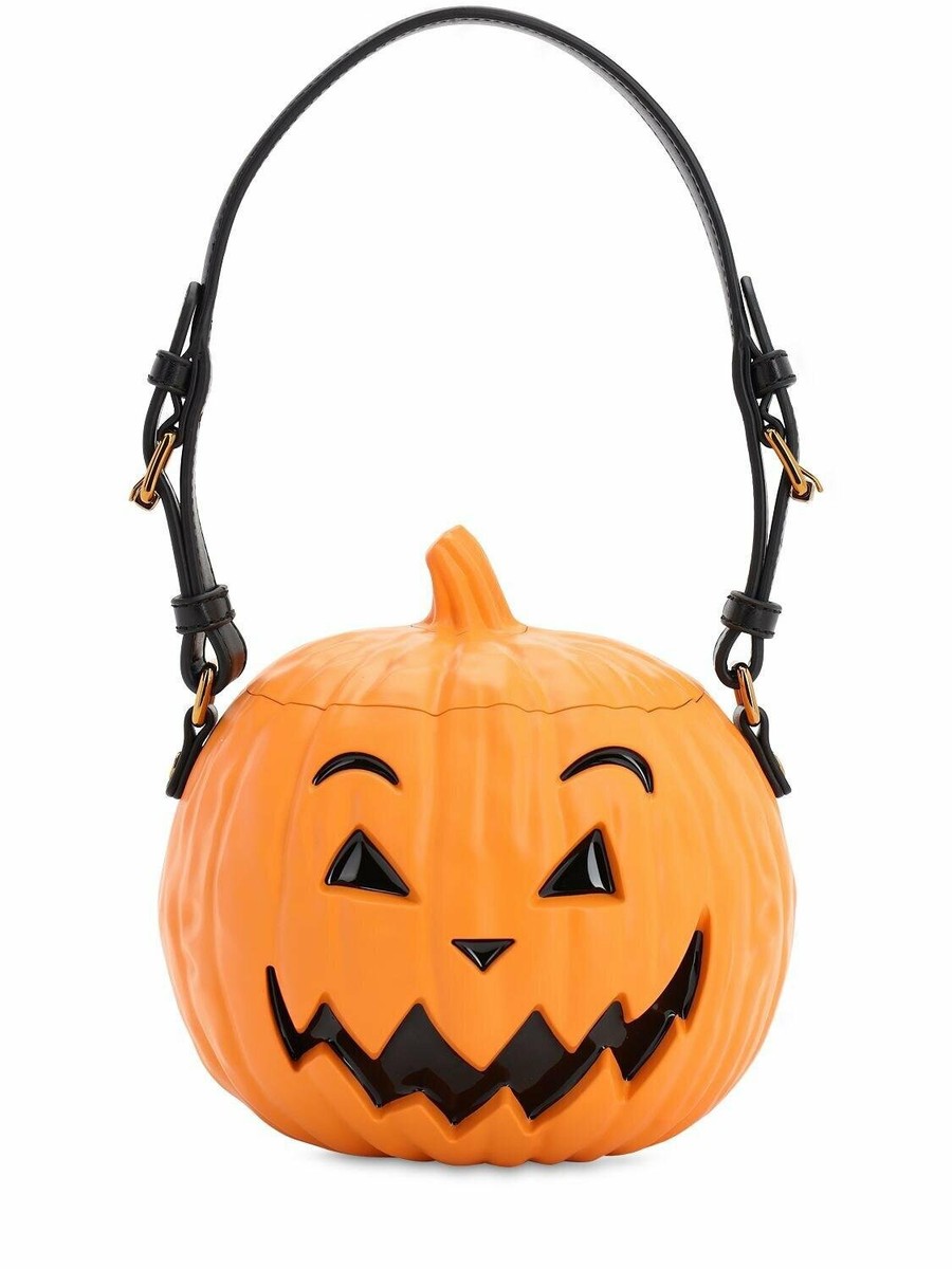 ãCOSMOSSãWRINKLE PUMPKIN HANDLE BAG 3Colors ð SS20 Moschino Couture Jeremy Scott PUMPKIN TOP HANDLE