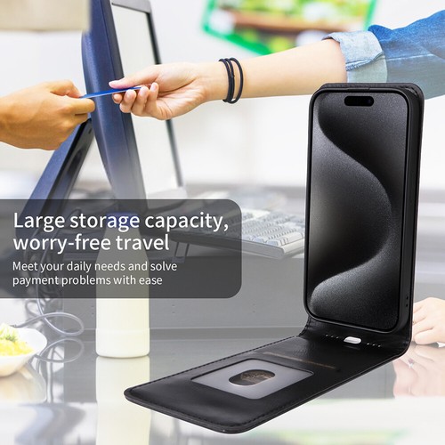 For Asus ROG Phone 9 Pro, Luxury Vertical Up-Down Leather Wallet Soft Case Cover - Picture 5 of 26
