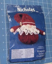 Vtg Santa Claus Chenille Nicholas Craft Kit 8" 1999 Wimpole St. Creations NIDP