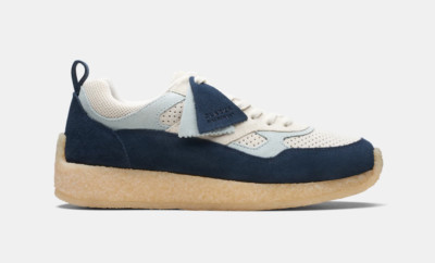 Clarks Originals Unisex Lockhill Ronnie Fieg dunkelblau Kombi Wildleder Turnschuhe UK 6