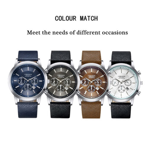 Men's Watch Quartz Sport  Wristwatch Watch fashion sports watch Calendar Watch - Picture 1 of 14