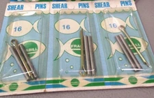 NEW FRABILL OUTBOARD MOTOR SHEAR STEEL COTTER/PINS, #16 (3 PKG. LOT), #16
