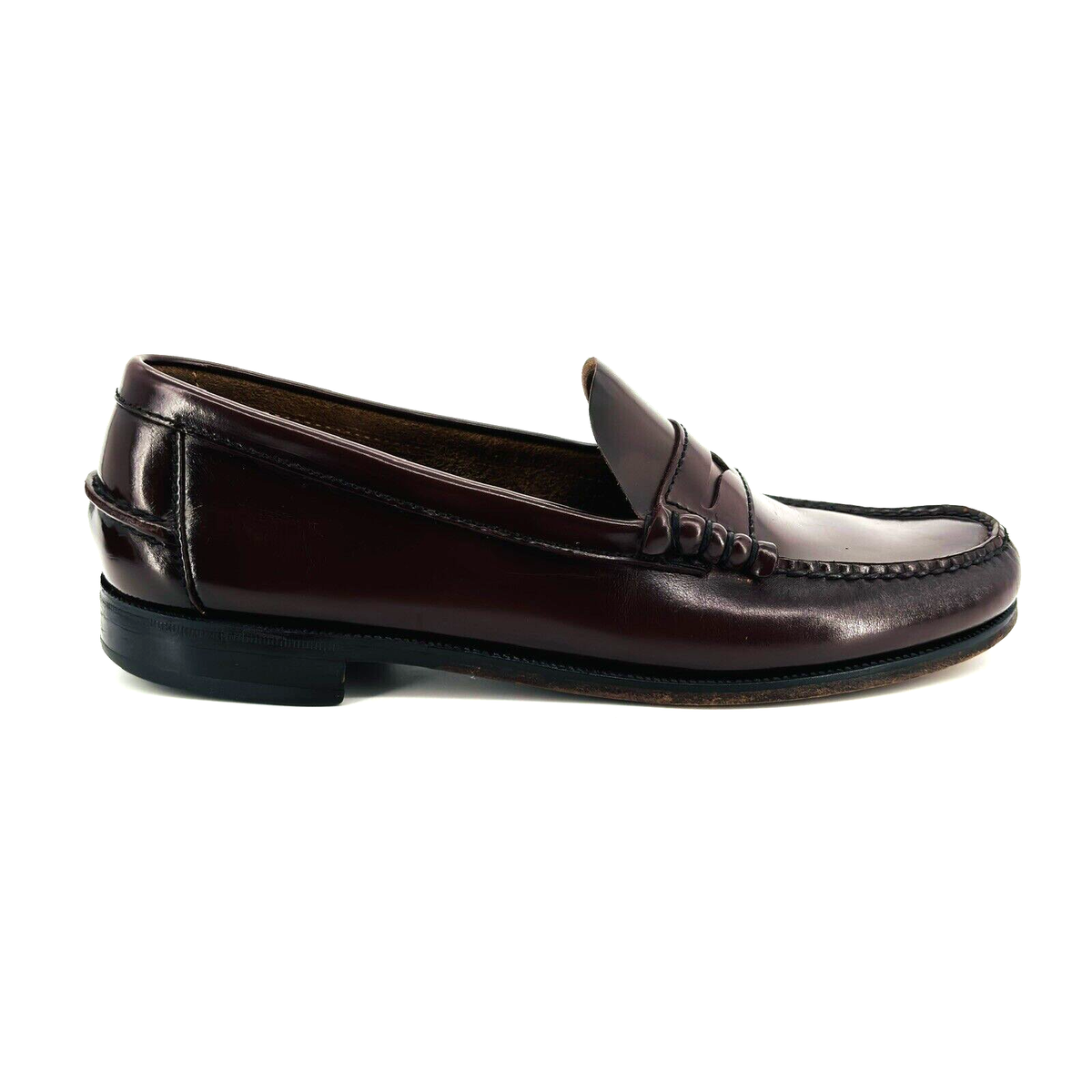 Mens 10 C Florsheim Berkley Penny Loafers Burgundy Leather  display picture 1