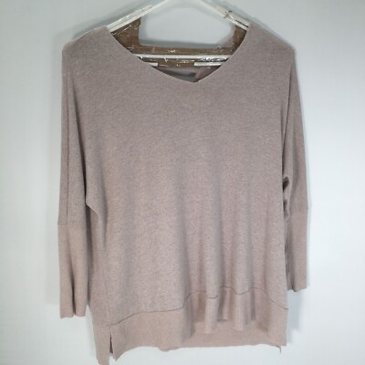 Boutique Top Women's 2X Light Pink V-Neck Heather Blouse