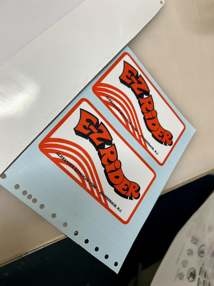 E-Z Rider TANK Arco Minibike Sticker Decal EZ Easy Mini Bike Easy Rider ...